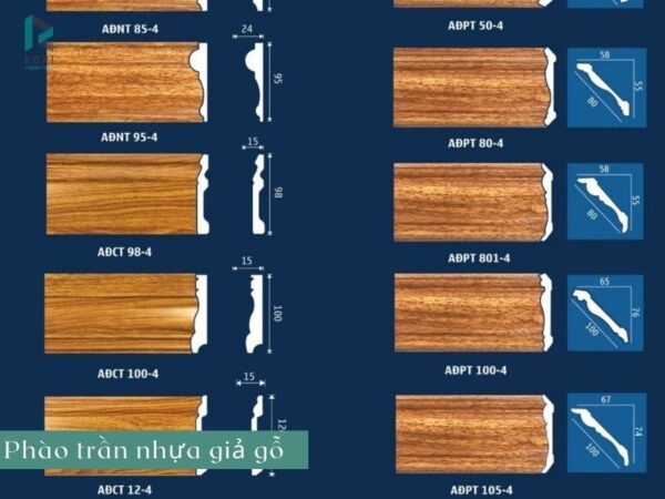 phào chỉ trần nhựa ps