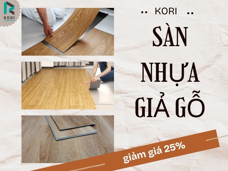 sàn nhựa dán keo giá rẻ