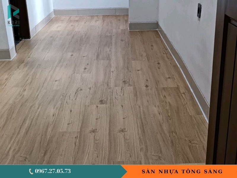 thi công sàn nhựa hèm khóa spc 4mm