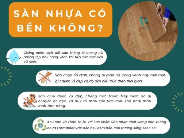 sàn nhựa có bền không