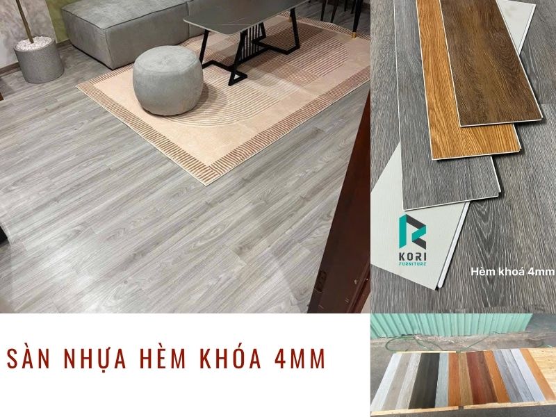 sàn nhựa hèm khóa 4mm giá rẻ