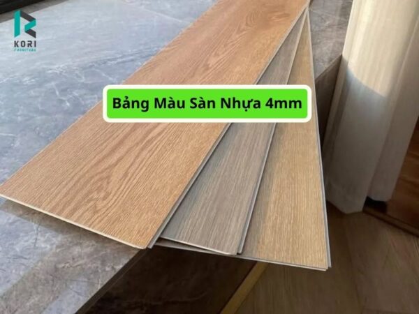 sàn nhựa hèm khóa giá rẻ 4mm