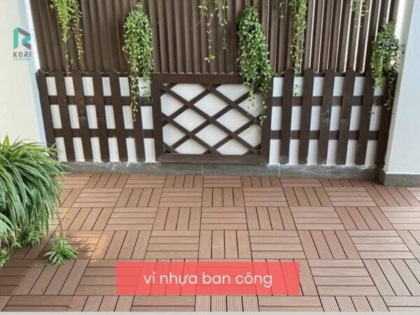 thi công vỉ nhựa lát ban công