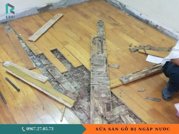 hướng dẫn xử lý sàn gỗ công nghiệp bị ngập nước
