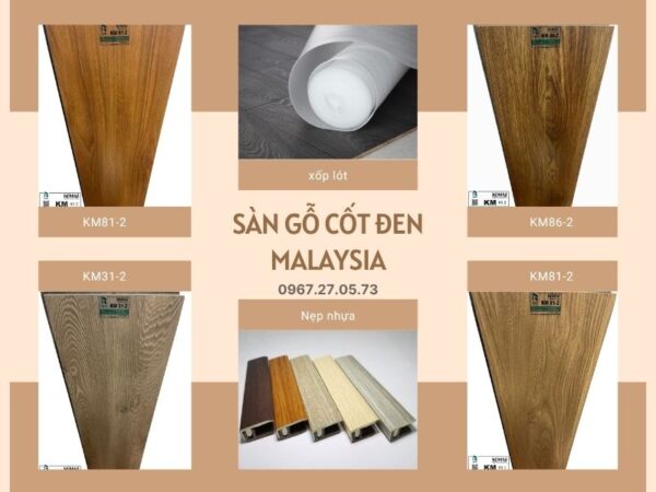 sàn gỗ cốt đen 12mm cao cấp
