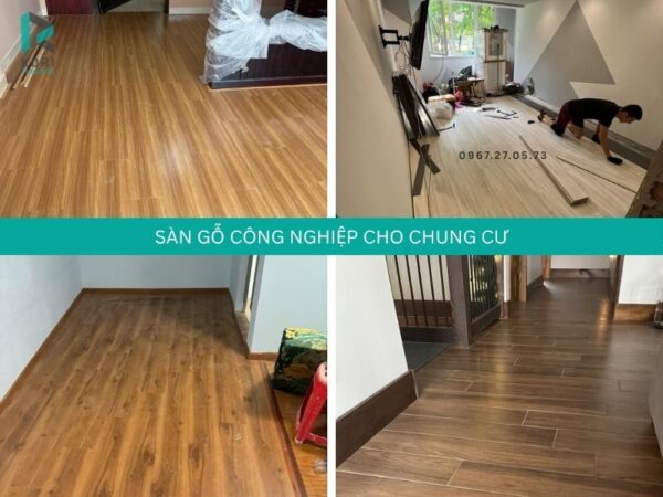 sàn gỗ cốt đen cho chung cư