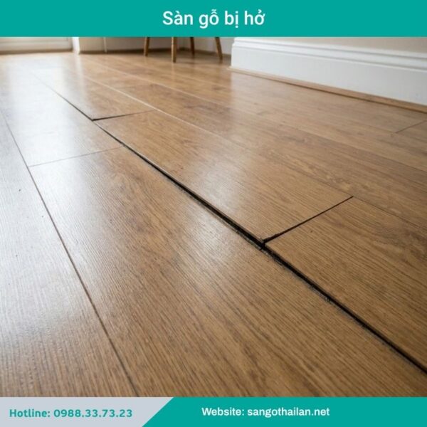 Sàn gỗ bị hở