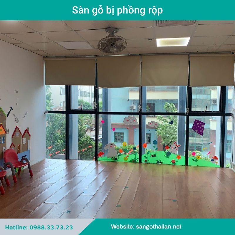 Sàn gỗ bị phồng rộp