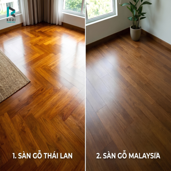 Sàn gỗ Thái Lan và Sàn gỗ Malaysia