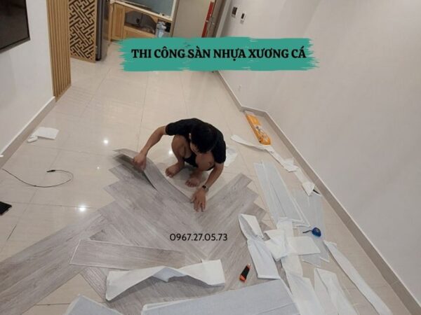 sàn nhựa lát xương cá giá rẻ