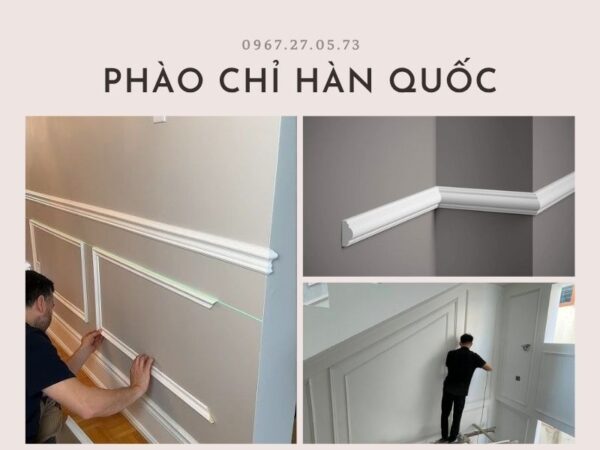 hướng dẫn thi công phào chỉ màu trắng