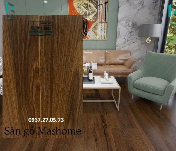 sàn gỗ công nghiệp màu óc chó